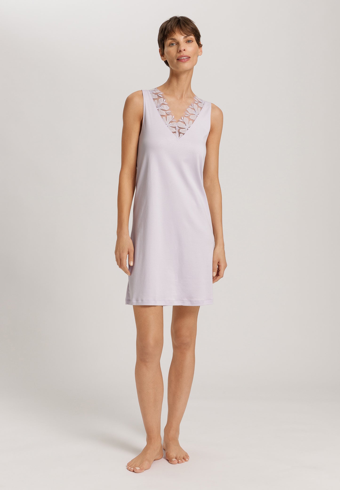 The Kalea Nw-Sleeveless Nightdress 90Cm By Hanro in Pink Lavender
