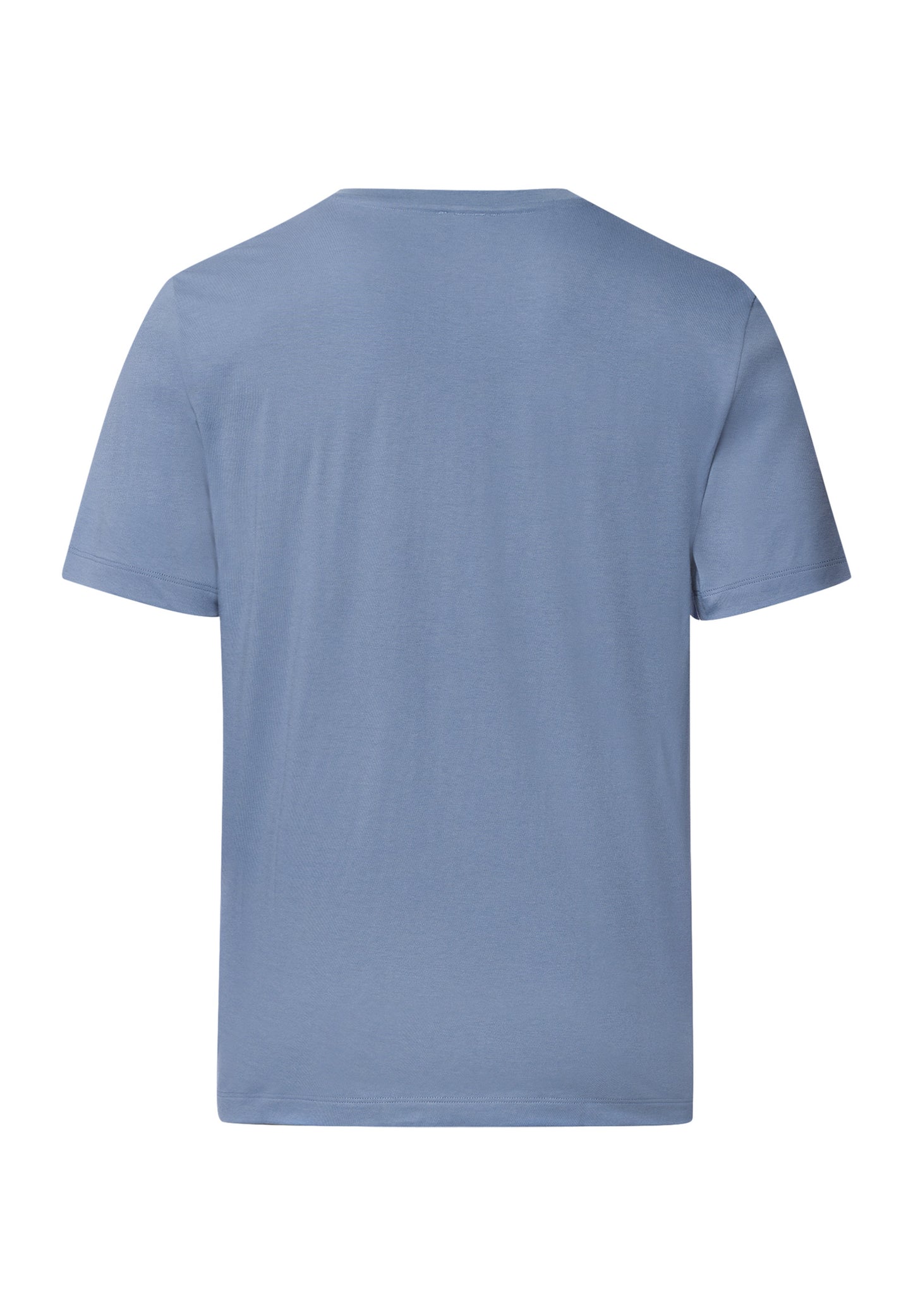 The Living Shirts-S/Slv Shirt V-Neck By Hanro in Dusky Aqua