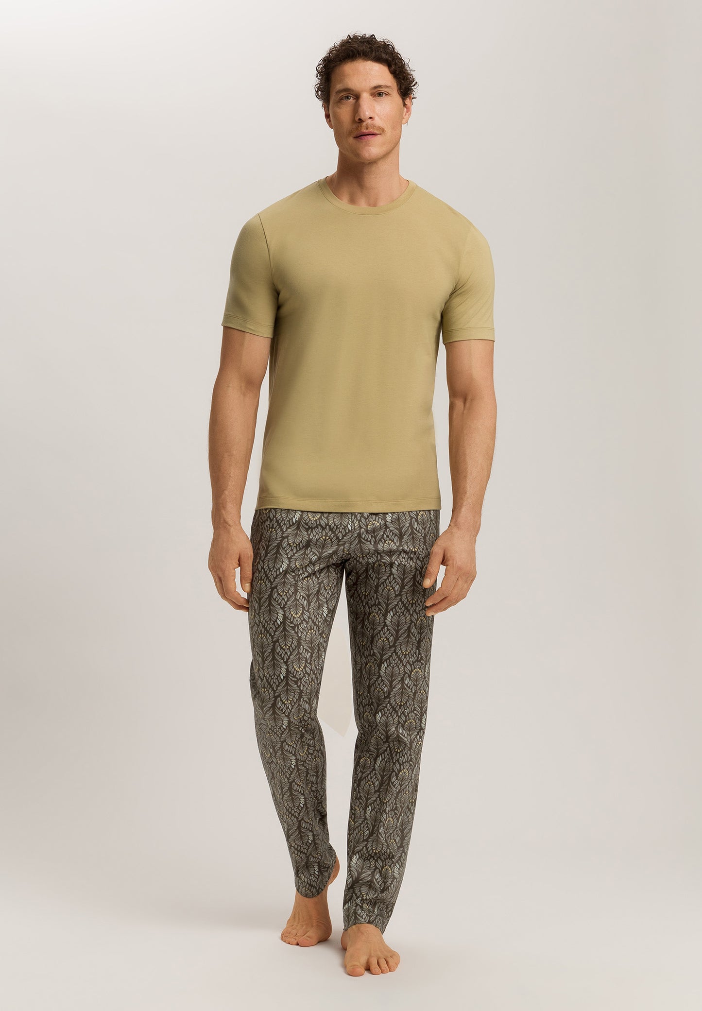 The Living Shirts-Short Sleeve Shirt By Hanro in Cardamom