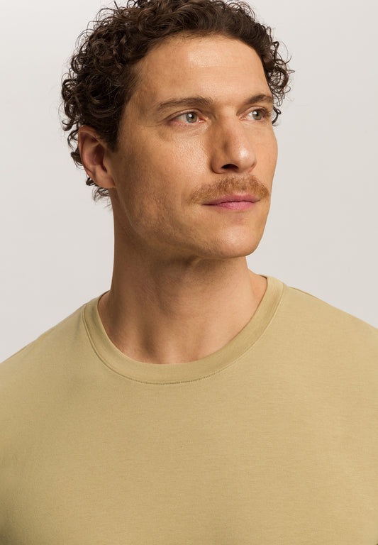 The Living Shirts-Short Sleeve Shirt By Hanro in Cardamom