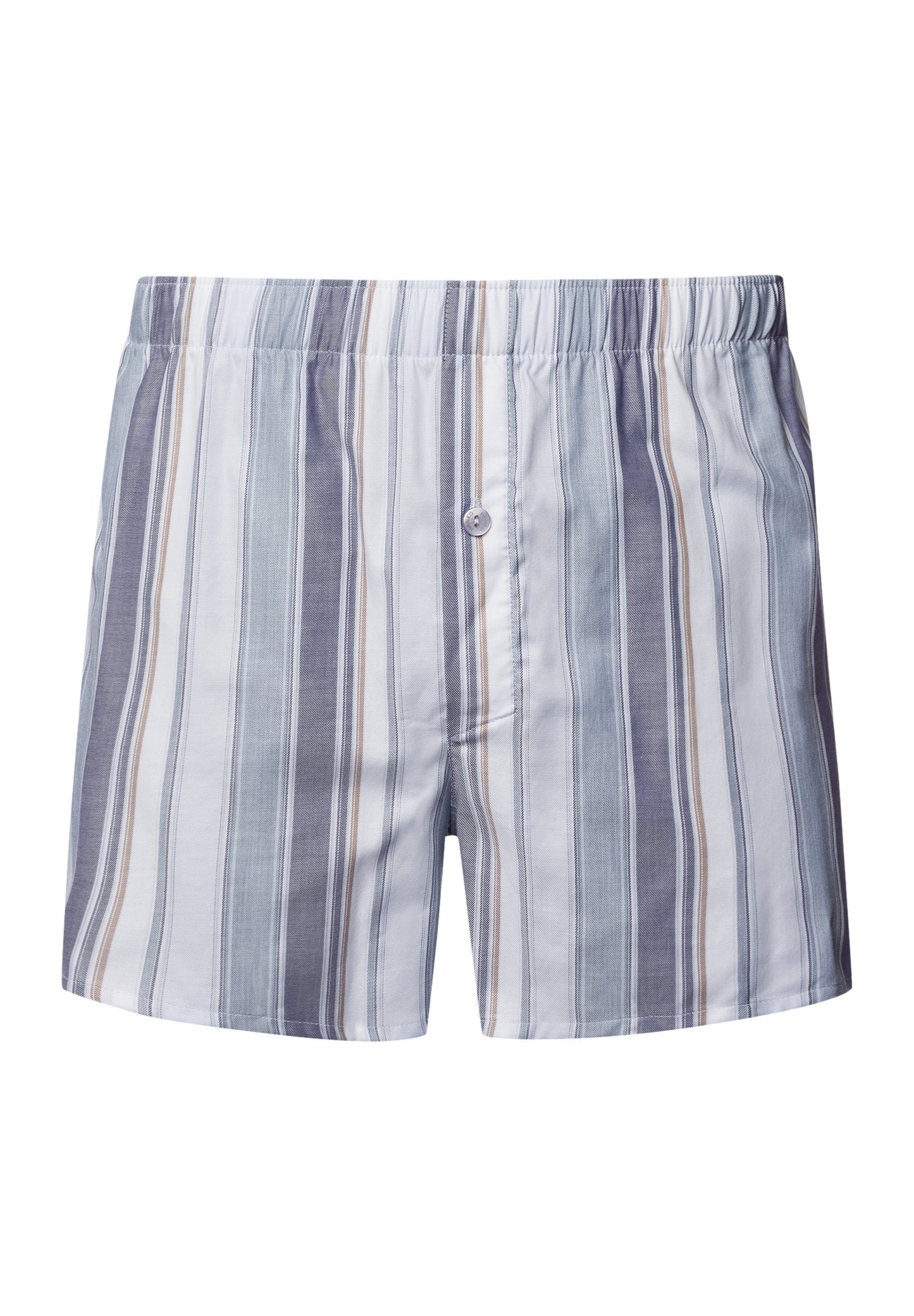 The Fancy Woven-Boxers By Hanro in Smokey Blue Stripe