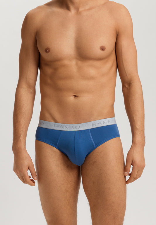 The Cotton Essentials-Briefs 2Pack By Hanro in Dutch Blue / Deep Navy