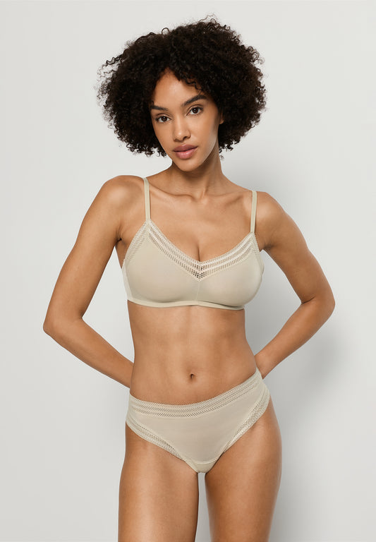 The Orea-Soft Cup Bra by HANRO in Olive Stem