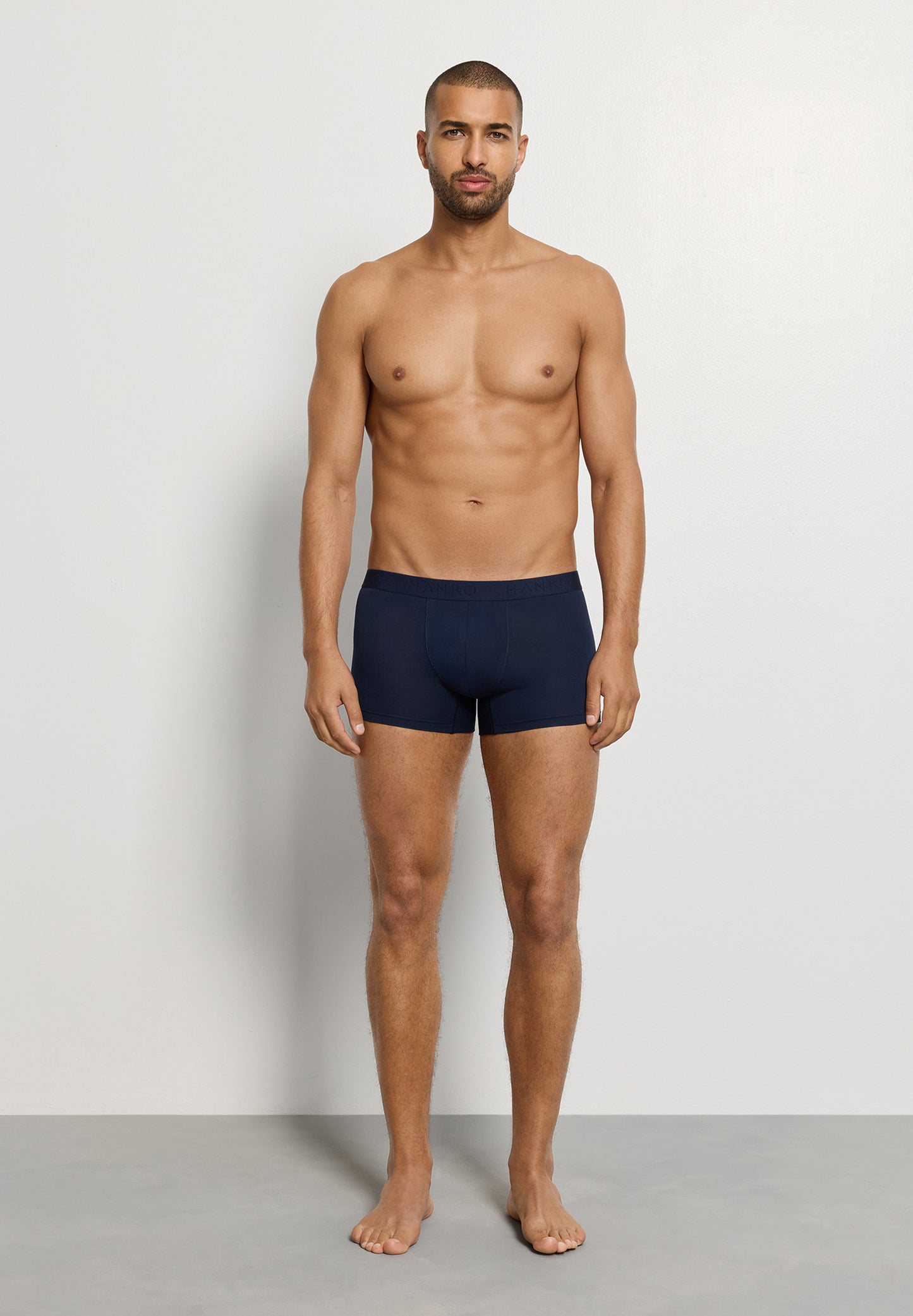 The Cotton Essentials-Pants 2Pack by HANRO in Blue Lagoon / Deep Navy