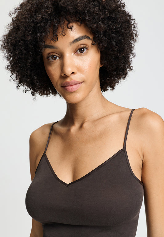 Cotton Seamless-Spaghetti Top