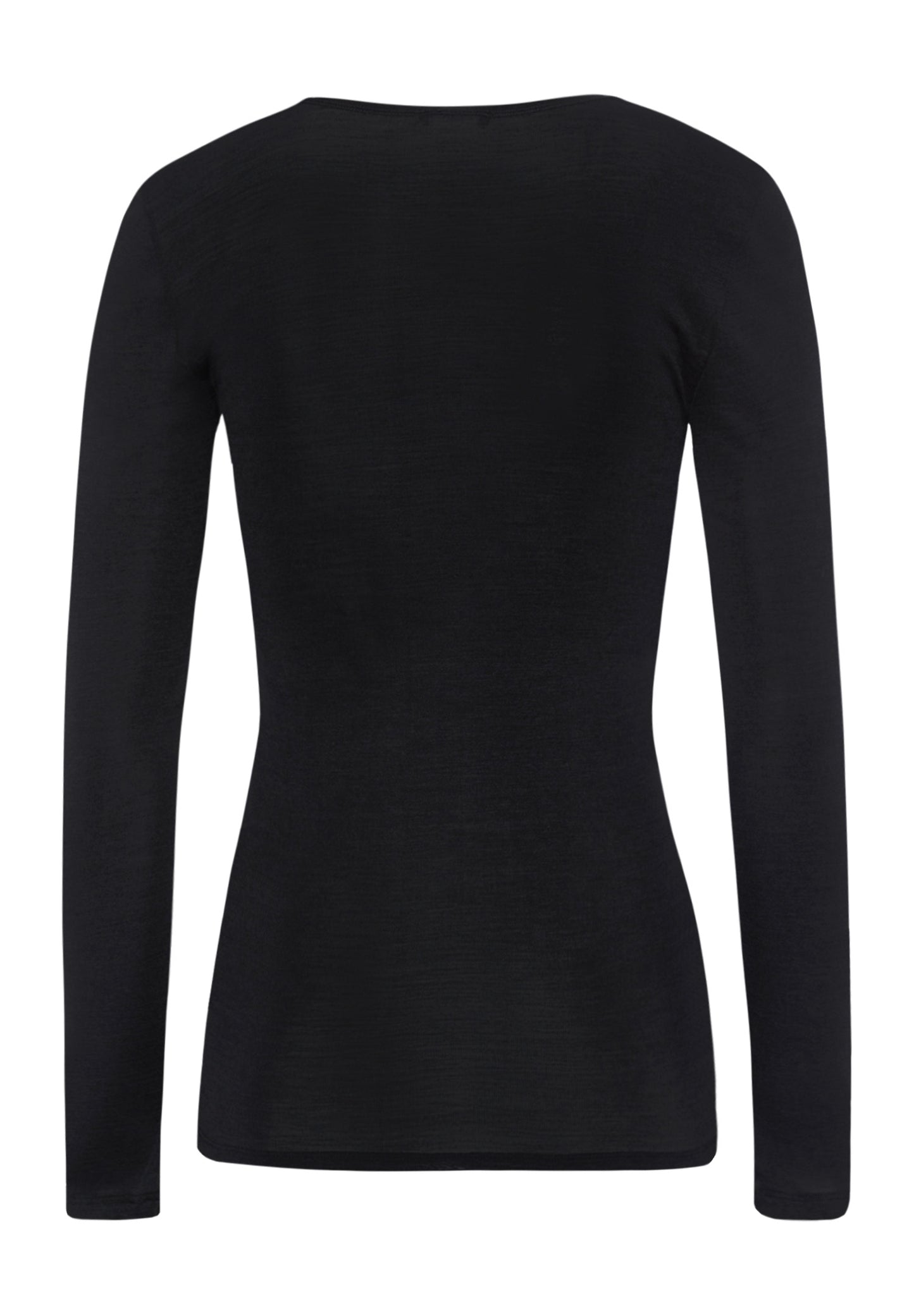The Woolen Silk-L/Slv Shirt By Hanro in Black