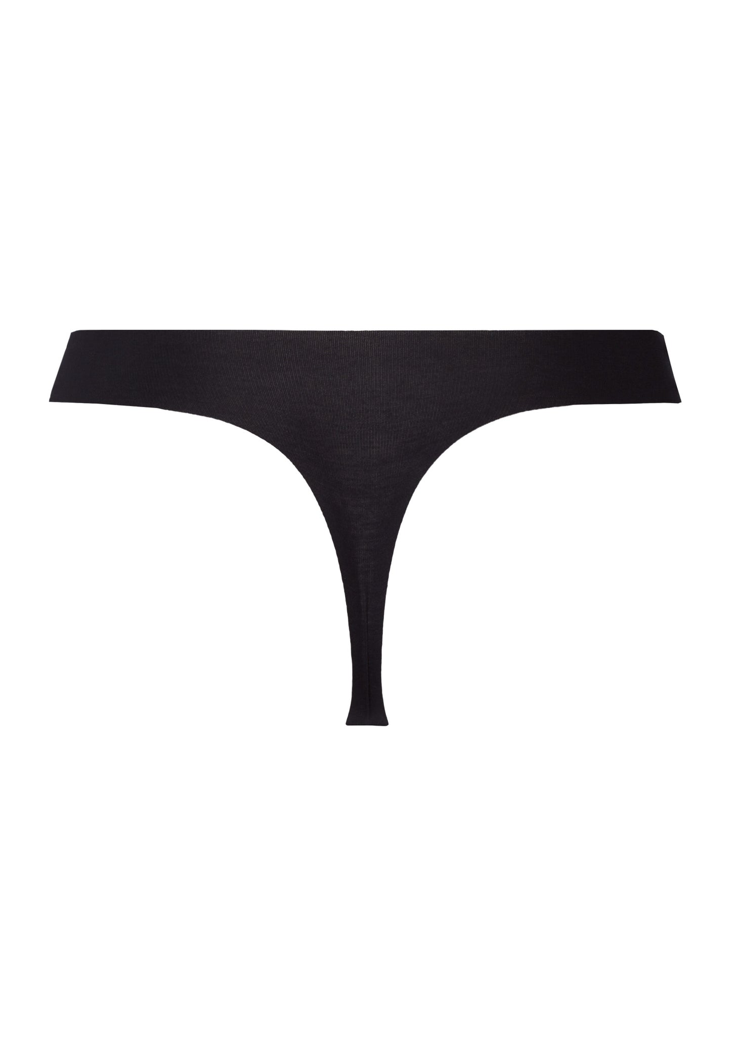 The Invisible Cotton-Thong By Hanro in Black