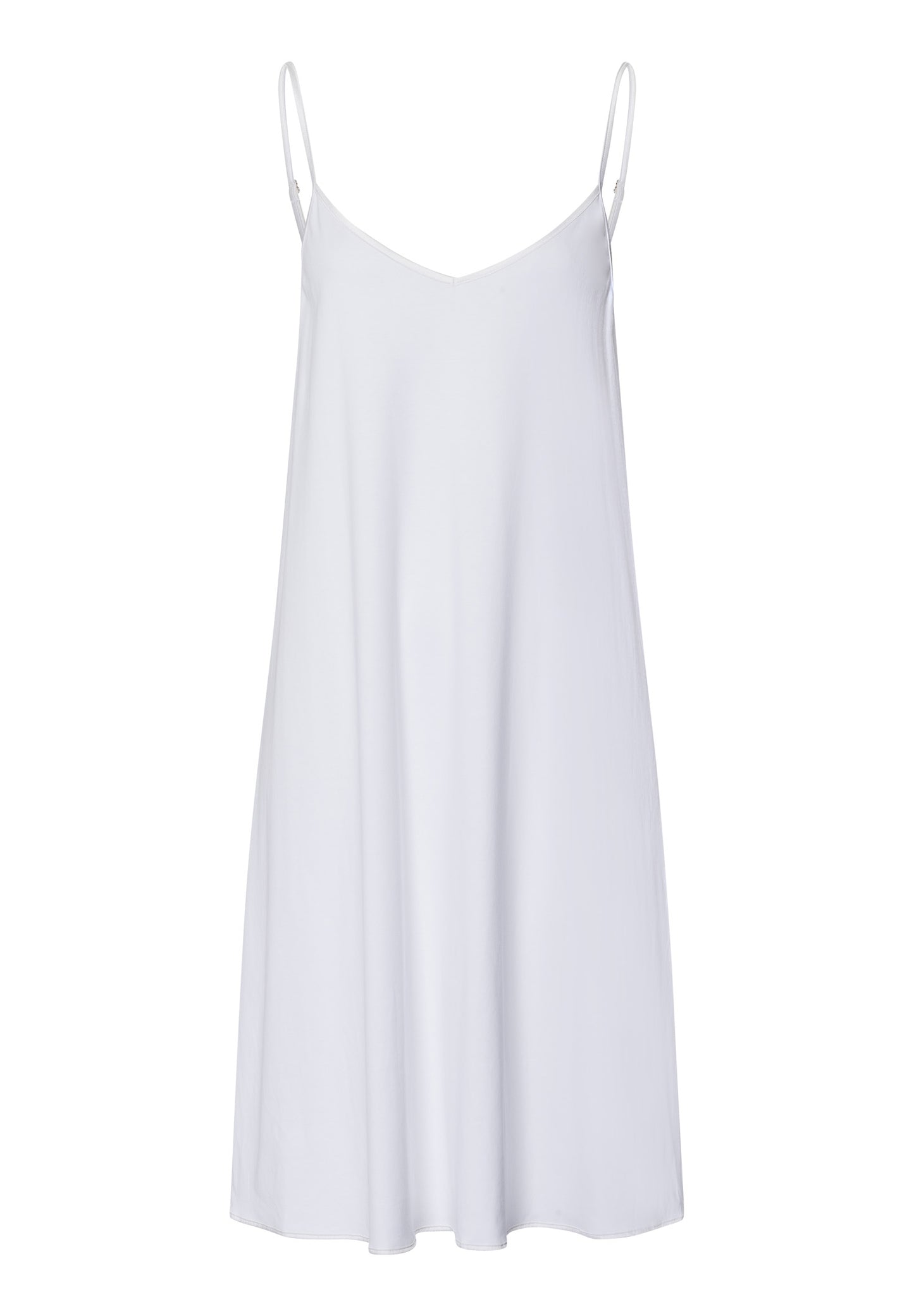 The Cotton Silk-Spaghetti Dress 95Cm By Hanro in White