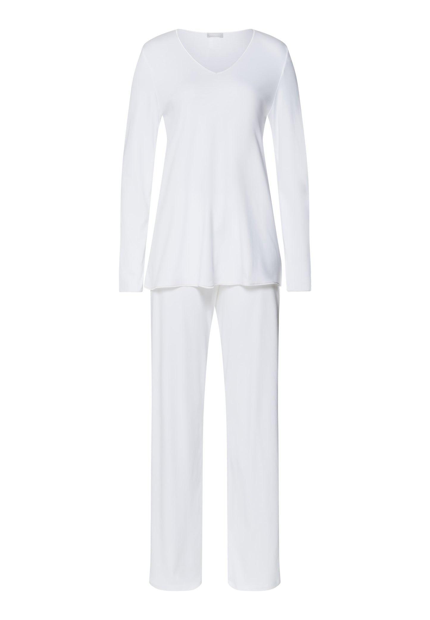 The Cotton Silk-L/Slv Pajama By Hanro in White