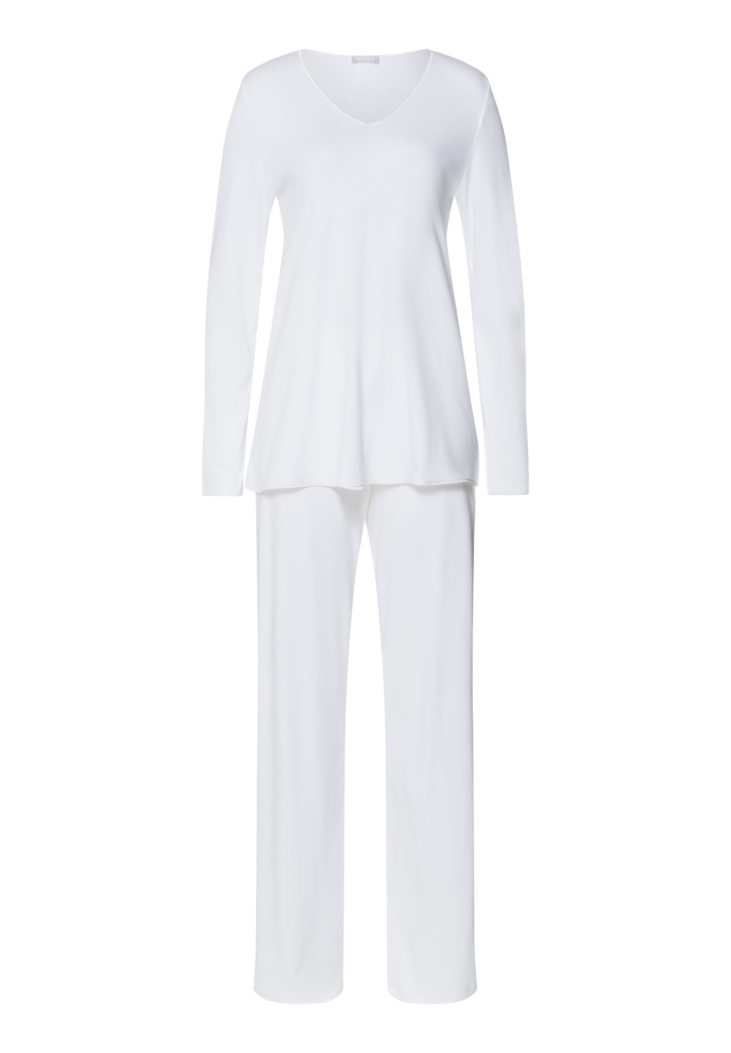 The Cotton Silk-L/Slv Pajama By Hanro in White