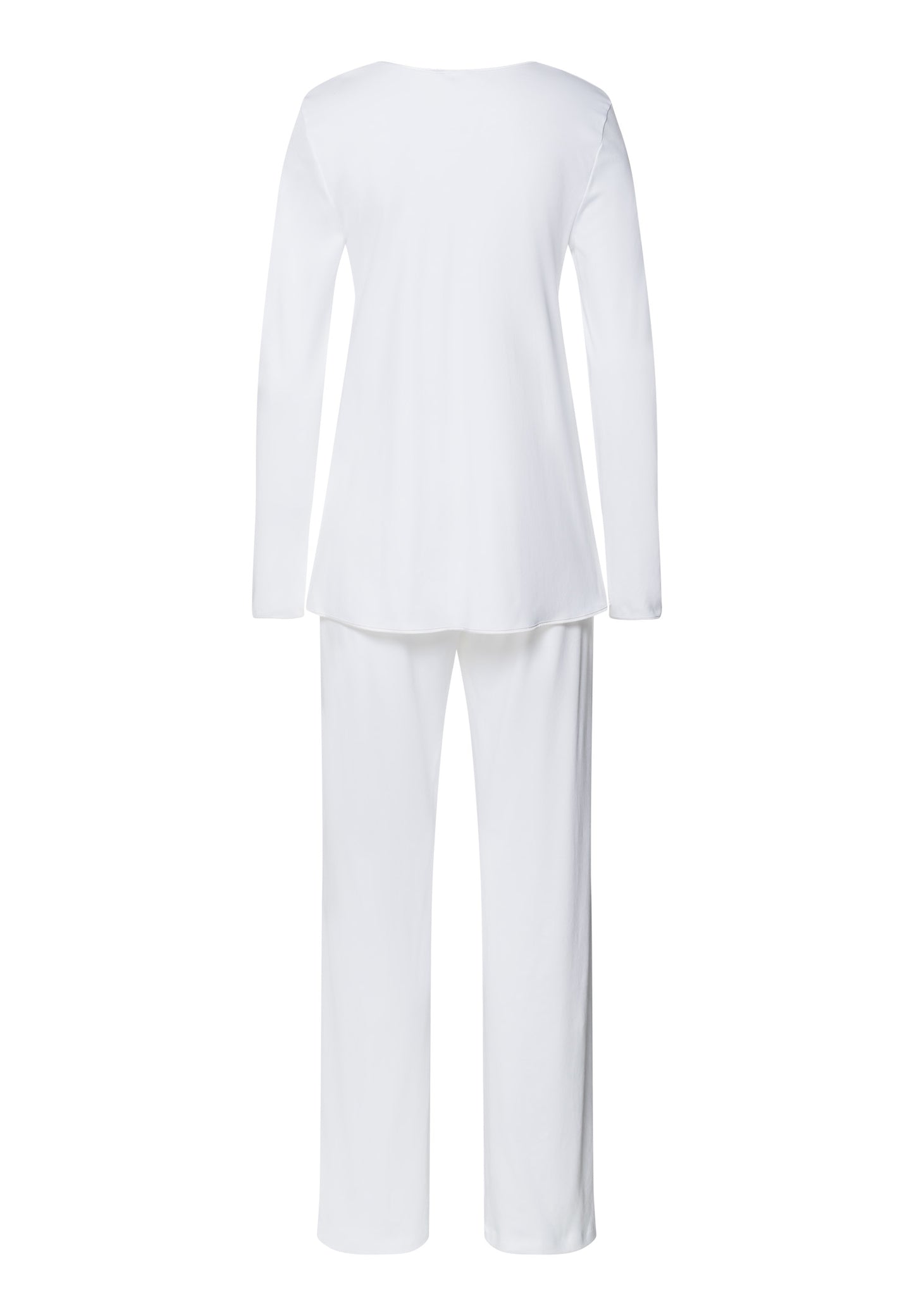 The Cotton Silk-L/Slv Pajama By Hanro in White