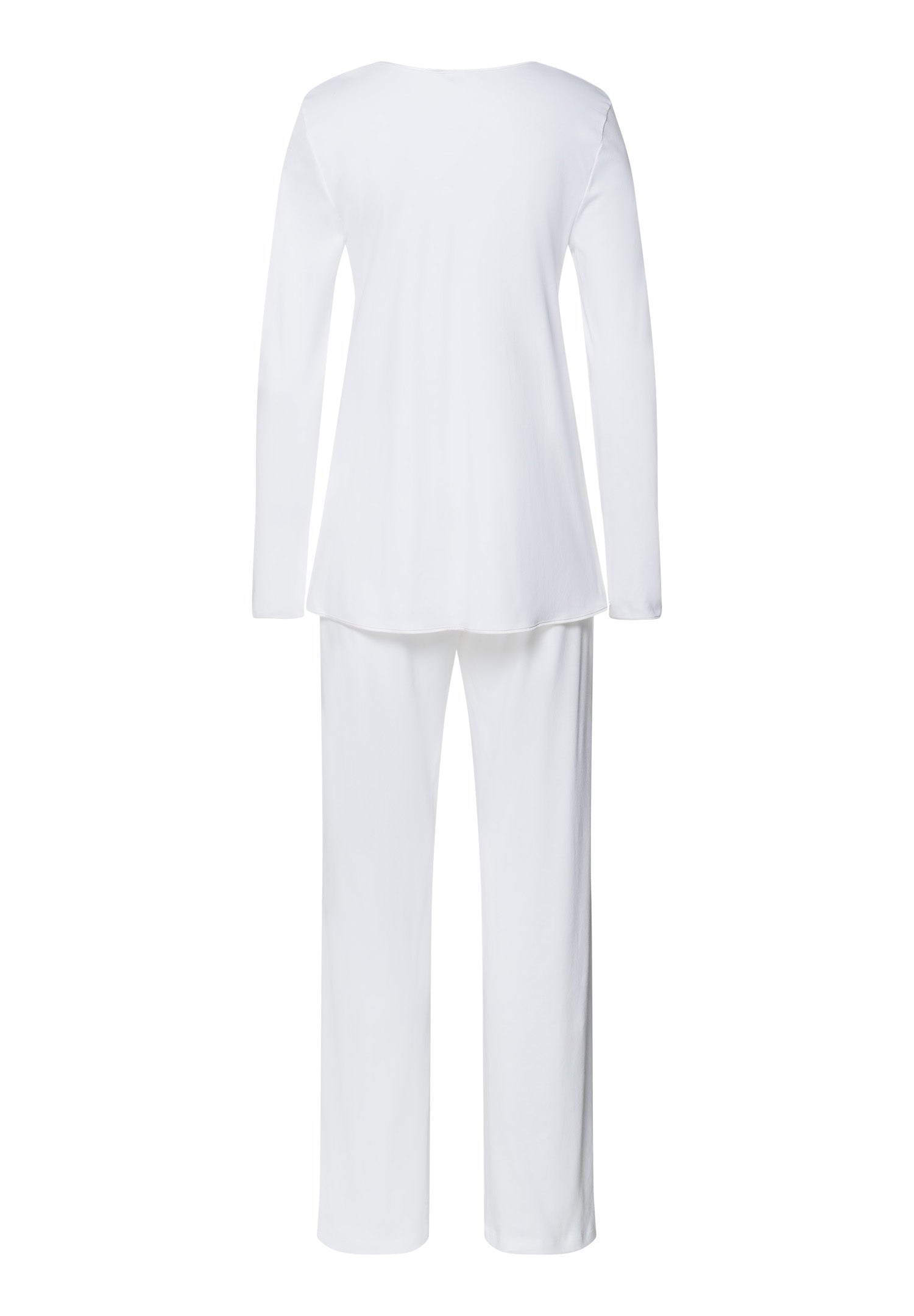 The Cotton Silk-L/Slv Pajama By Hanro in White