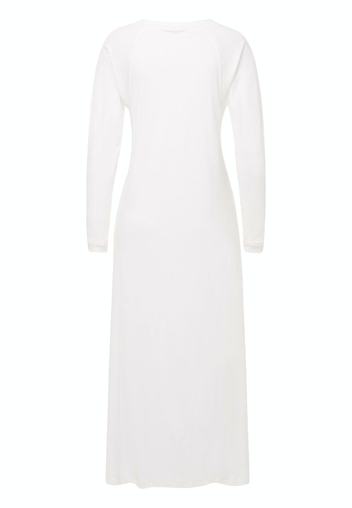 The Pure Essence-L/Slv Nightdress 130Cm By Hanro in Off White