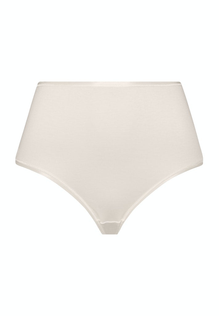The Cotton Seamless-Maxi Briefs By Hanro in Pale Cream