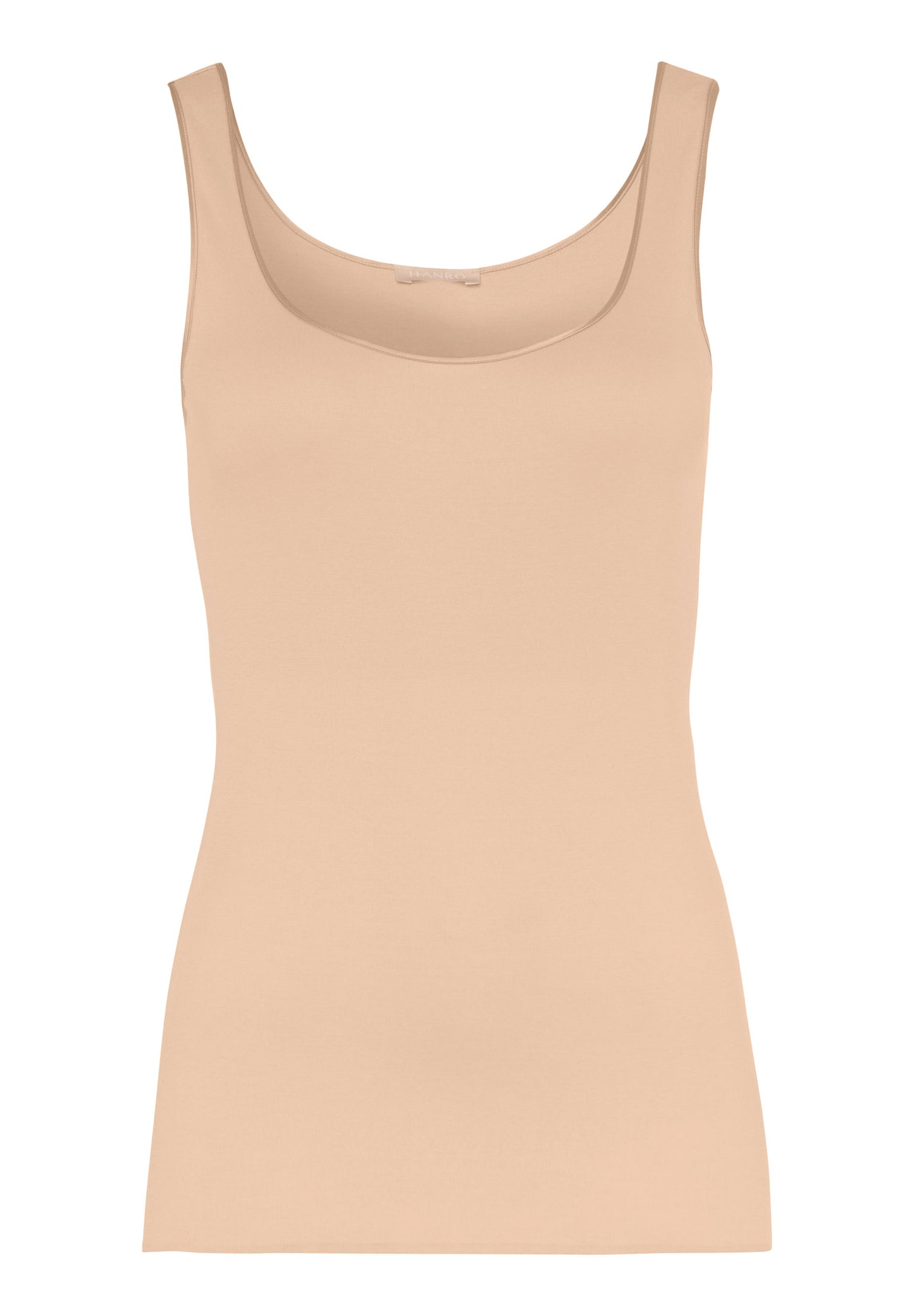 The Cotton Seamless-Tank Top By HANRO in Beige