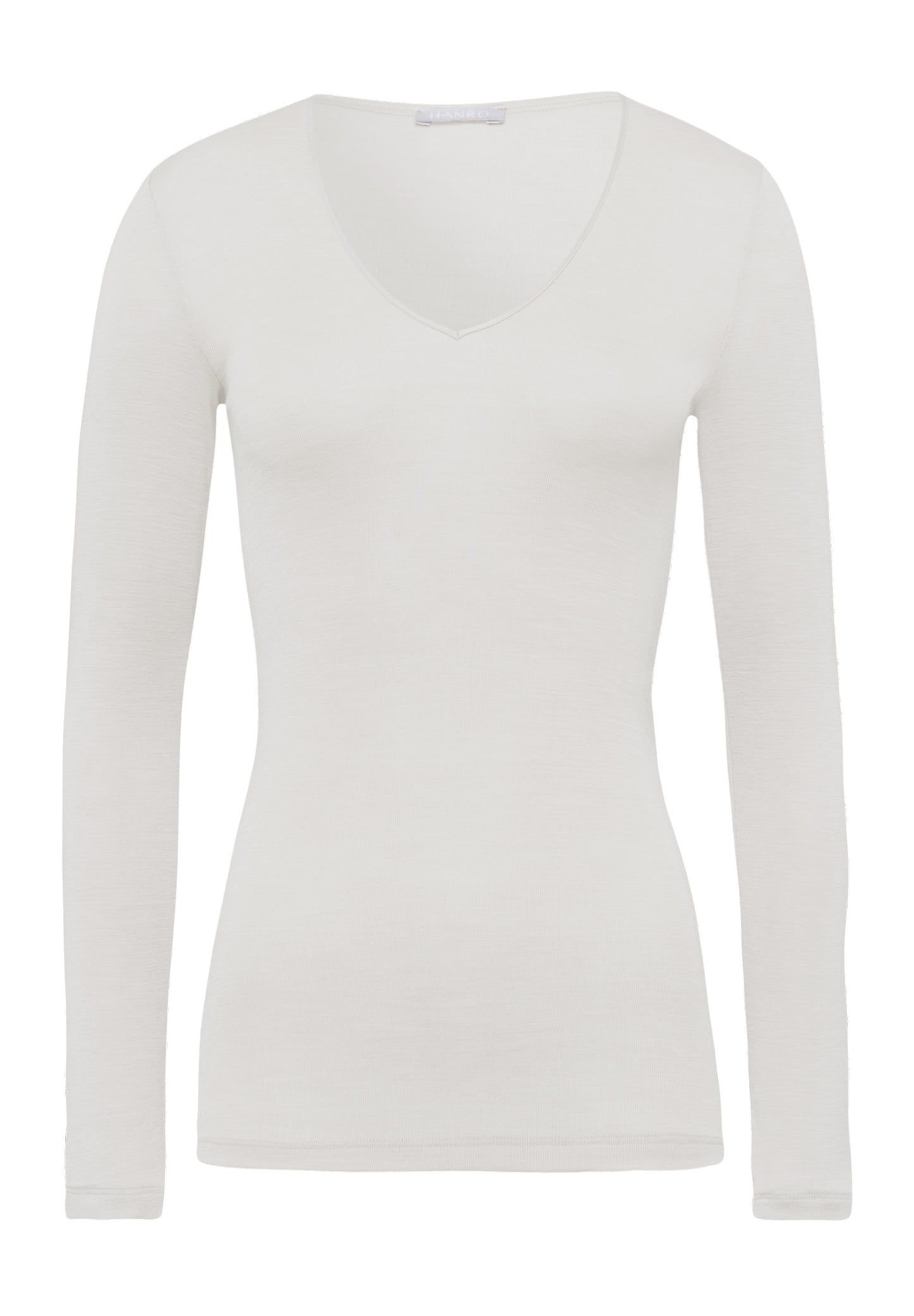 The Woolen Silk-L/Slv Shirt By Hanro in Cygne