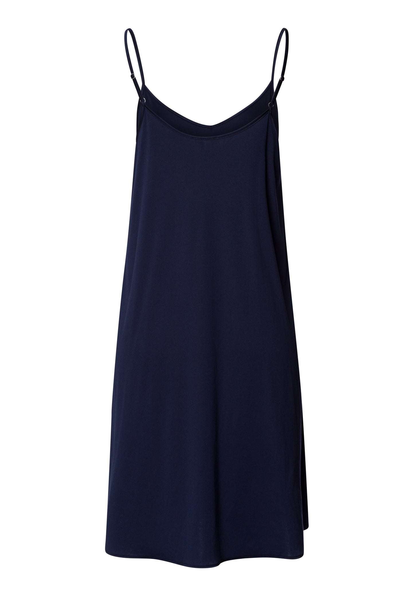 The Cotton Silk-Spaghetti Dress 95Cm By Hanro in Deep Navy