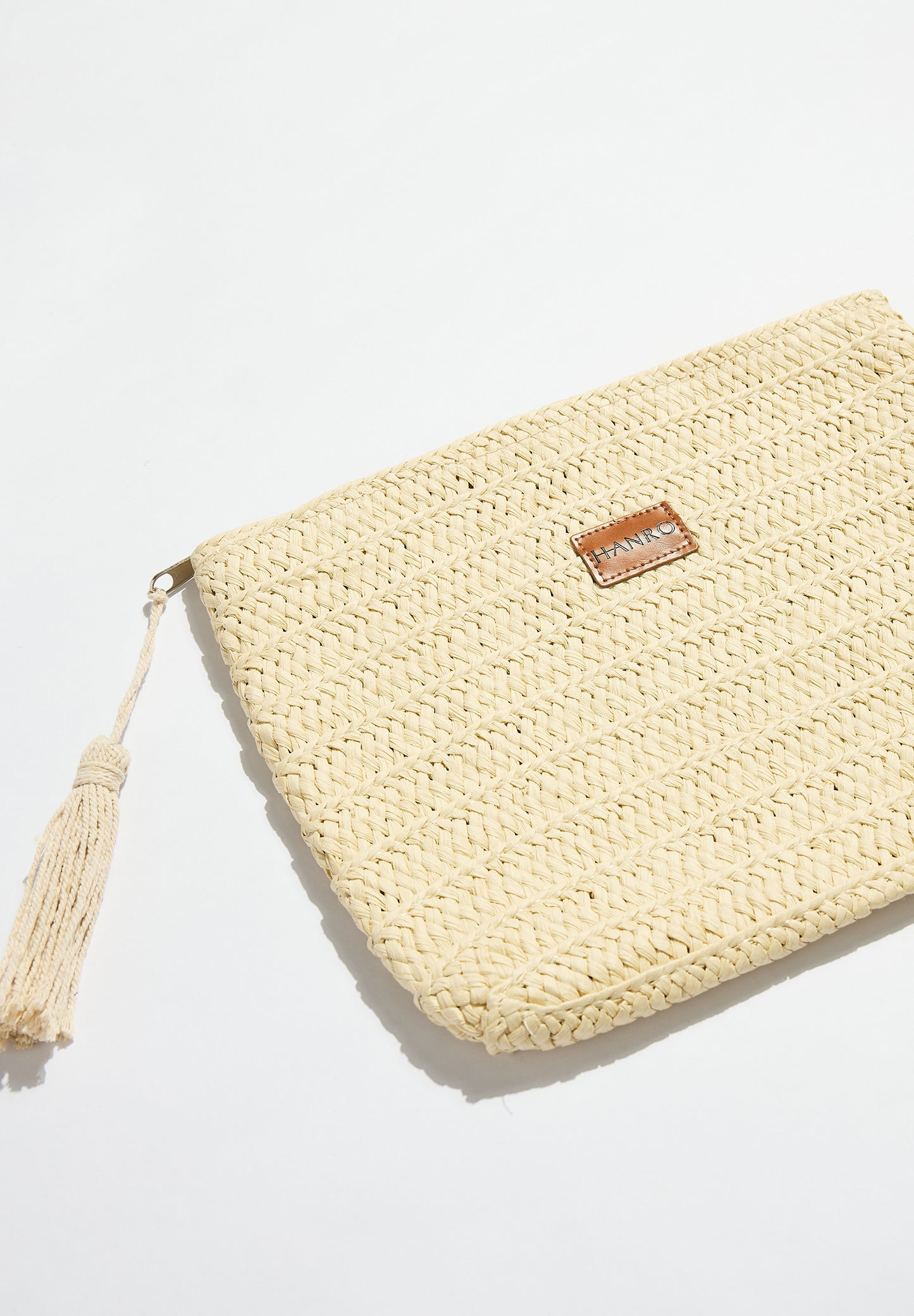 Hanro Straw Clutch Bag