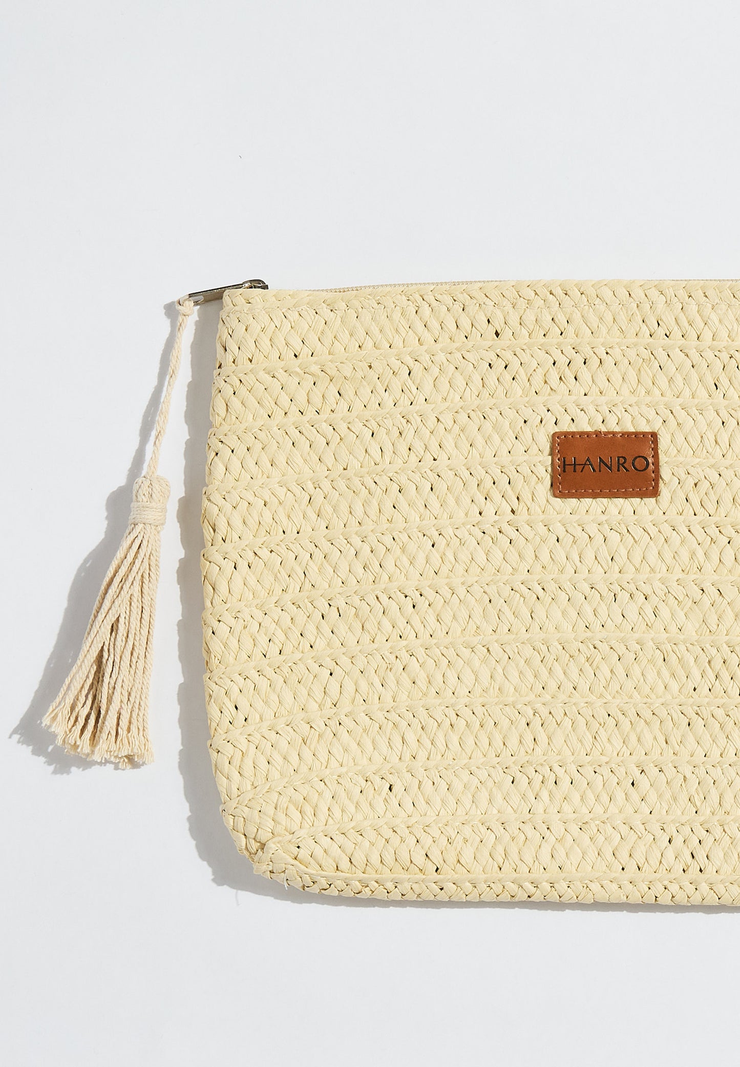 Hanro Straw Clutch Bag