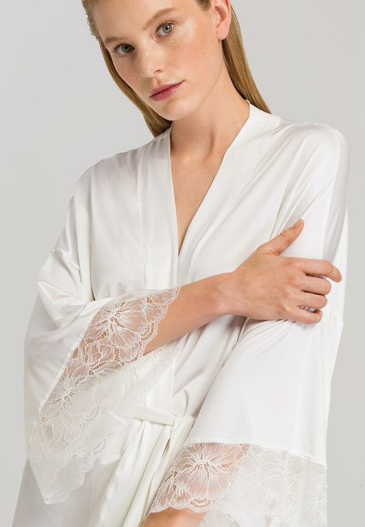 HANRO Off White Juna Kimono