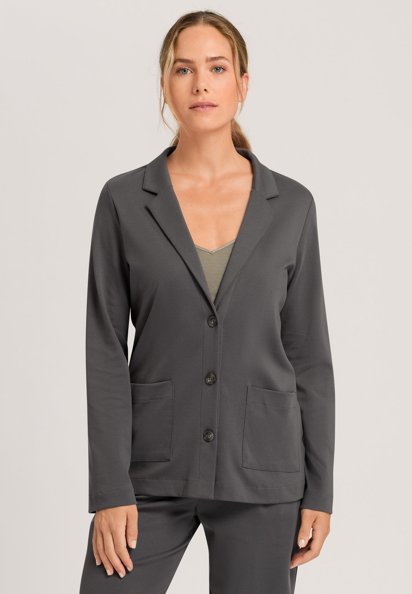 HANRO Pure Comfort Blazer in Anchor