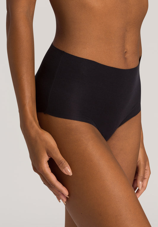 HANRO Black Invisible Cotton Full Brief