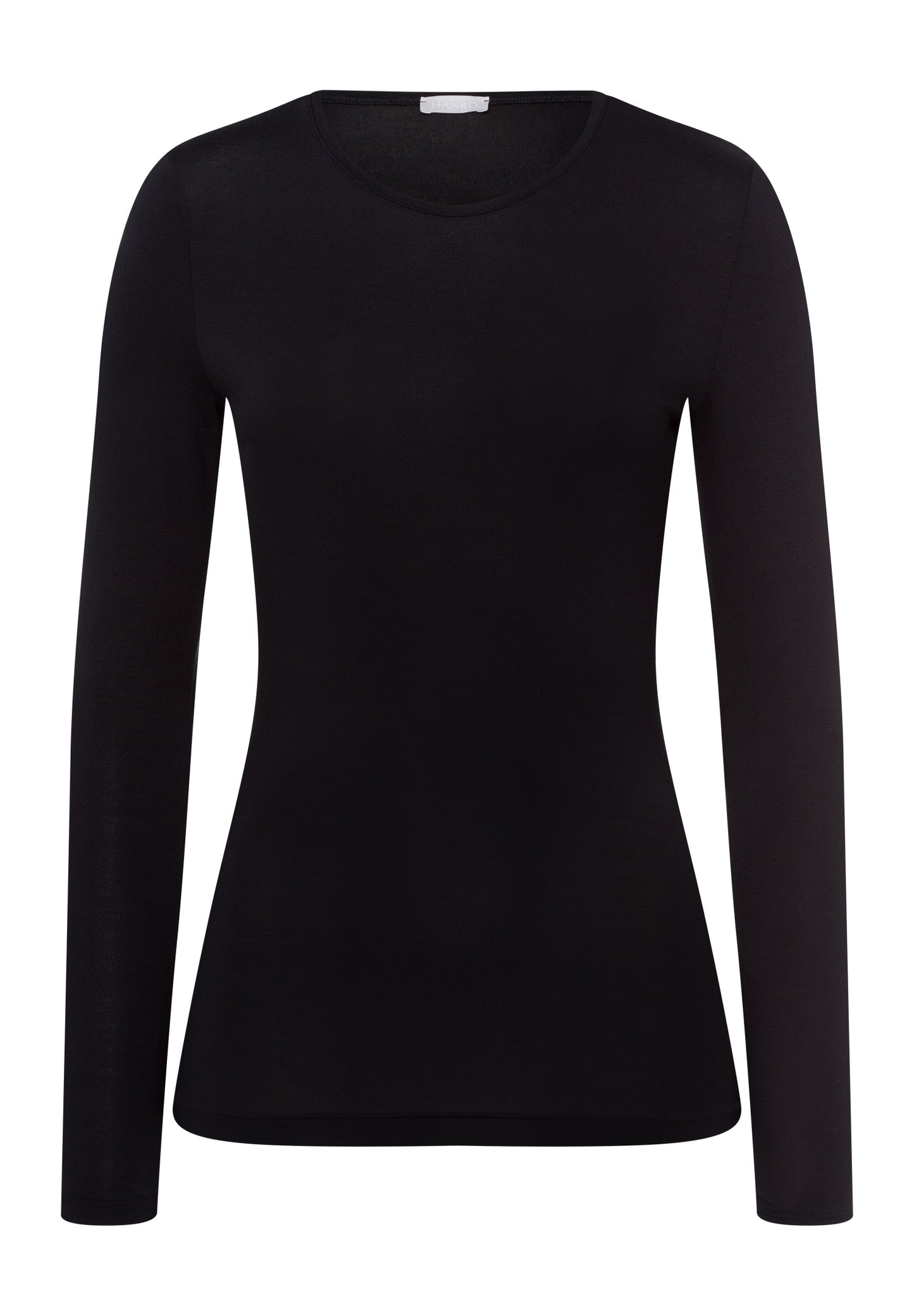 HANRO Black Soft Touch Long-Sleeve Shirt