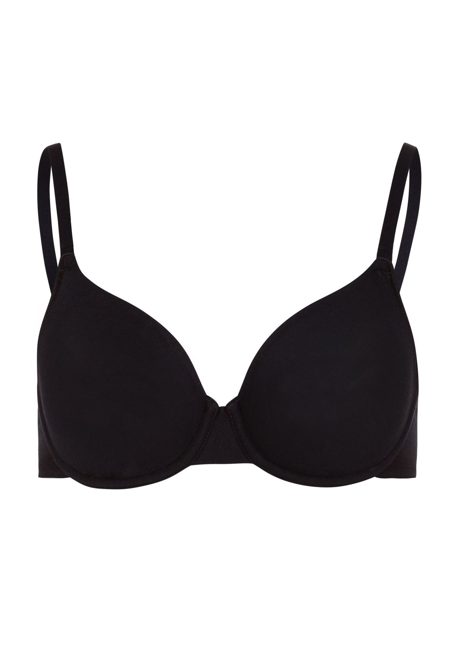 HANRO Black Cotton Sensation Underwire Bra