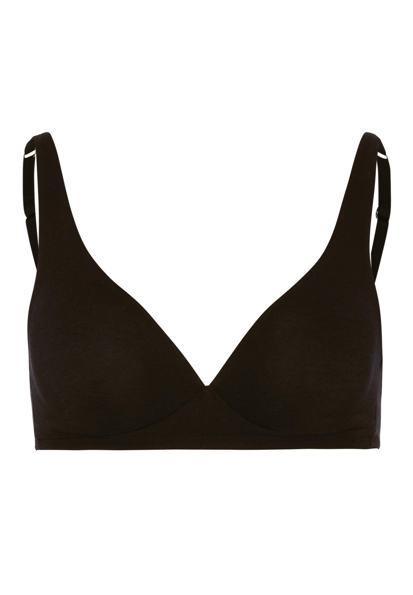 HANRO Black Cotton Sensation Soft Cup Bra