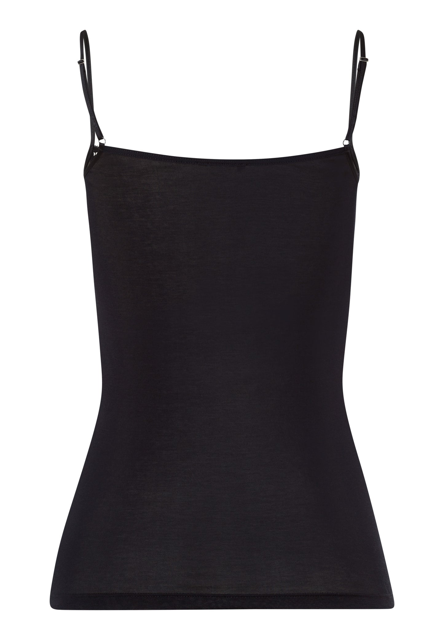 HANRO Black Moments Wide Lace Spaghetti Top