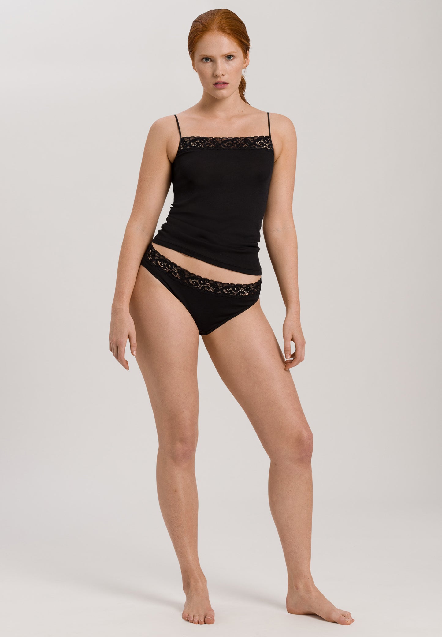 HANRO Black Moments Spaghetti Top