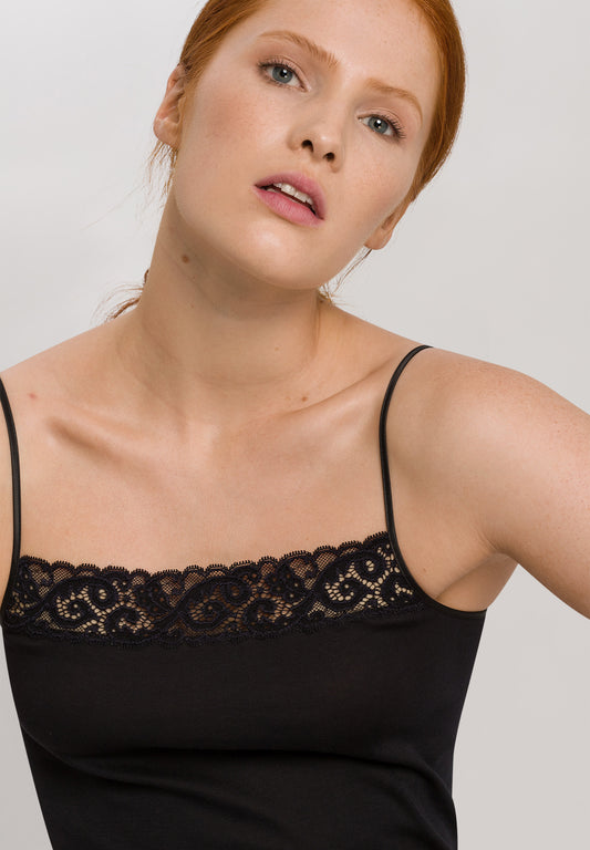 HANRO Black Moments Spaghetti Top