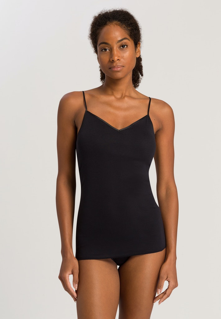 Cotton Seamless Spaghetti Top Padded | HANRO