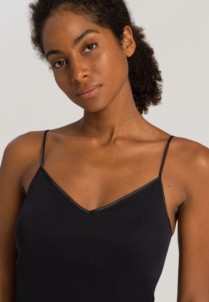 Cotton Seamless Spaghetti Top Padded | HANRO