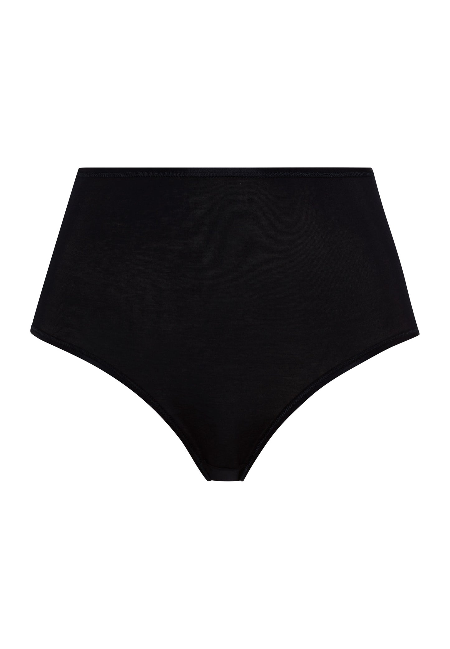 HANRO Black Cotton Seamless Maxi Brief