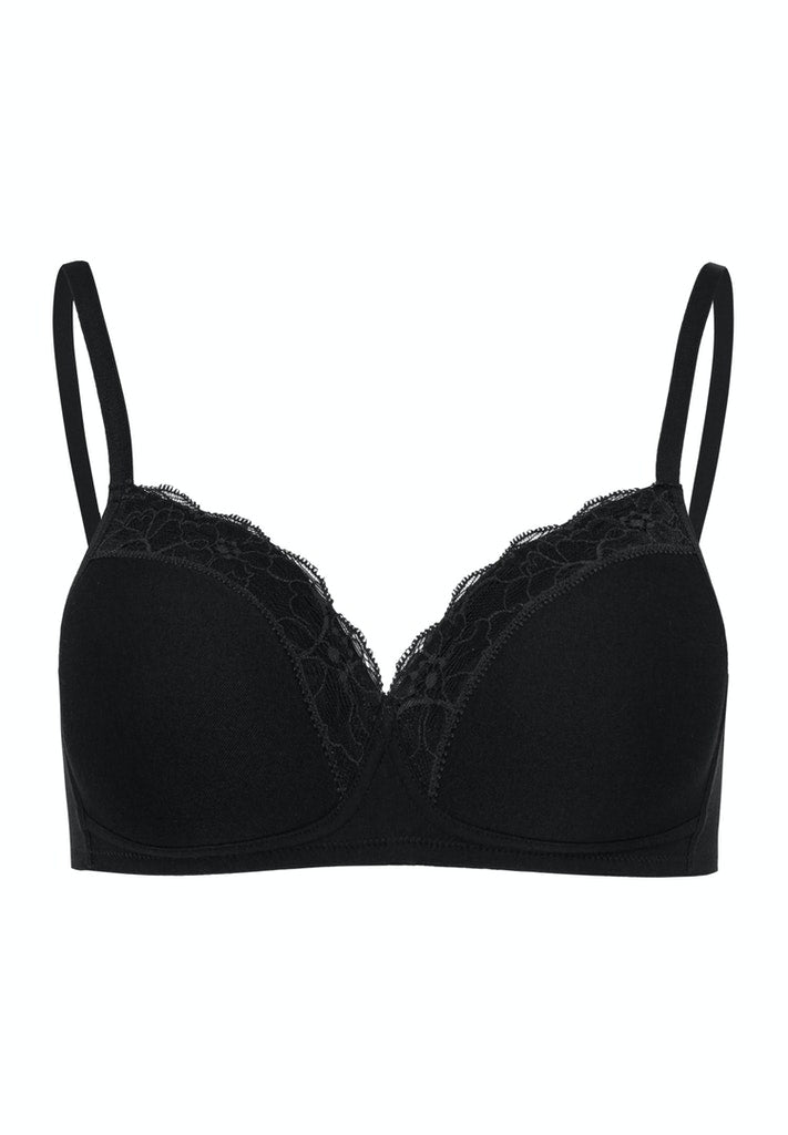 Cotton Lace Soft Cup Bra | HANRO