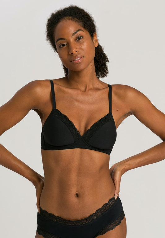 Cotton Lace Soft Cup Bra | HANRO