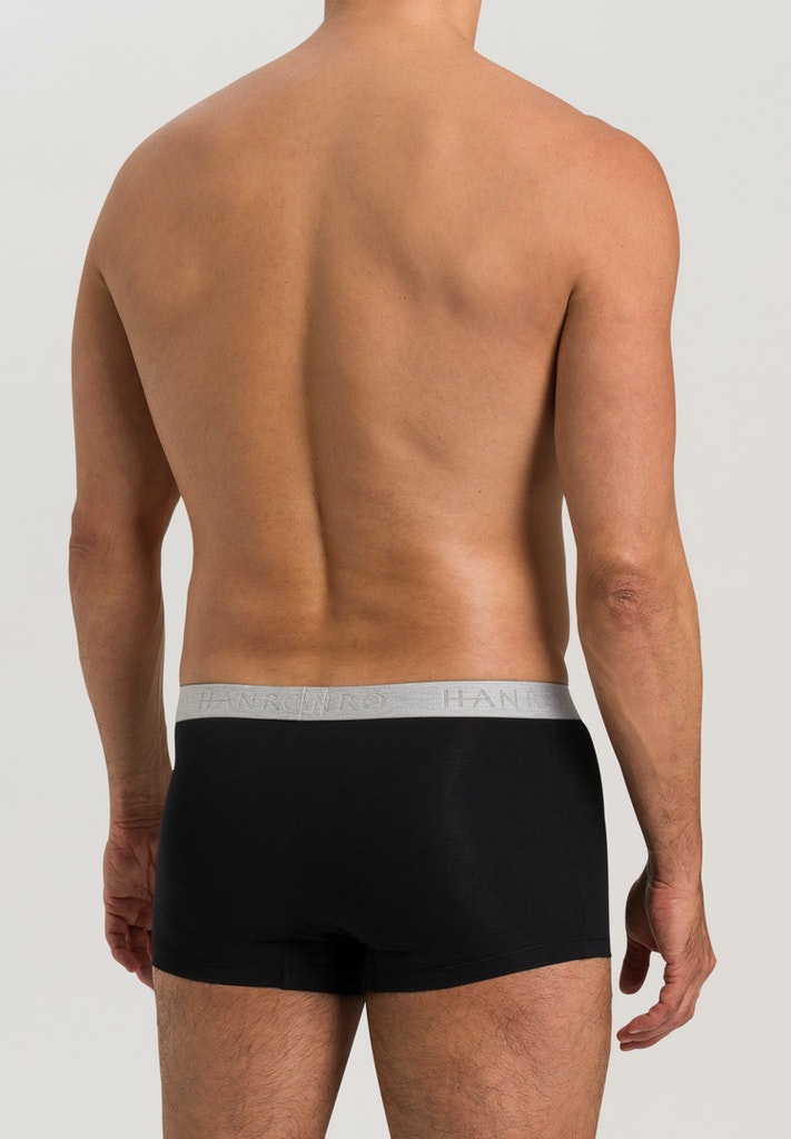 Mens Cotton Essentials Pants 2Pack in black | HANRO
