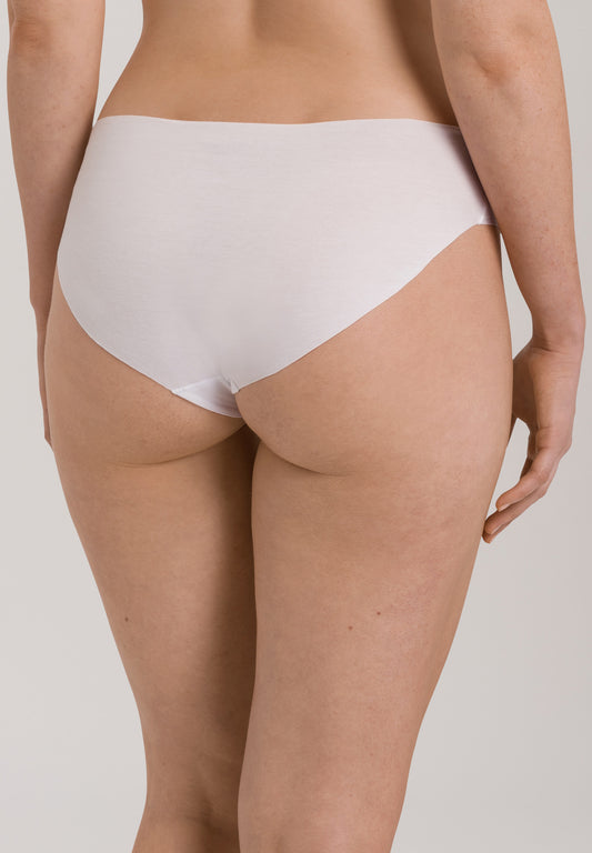 HANRO White Invisible cotton midi briefs