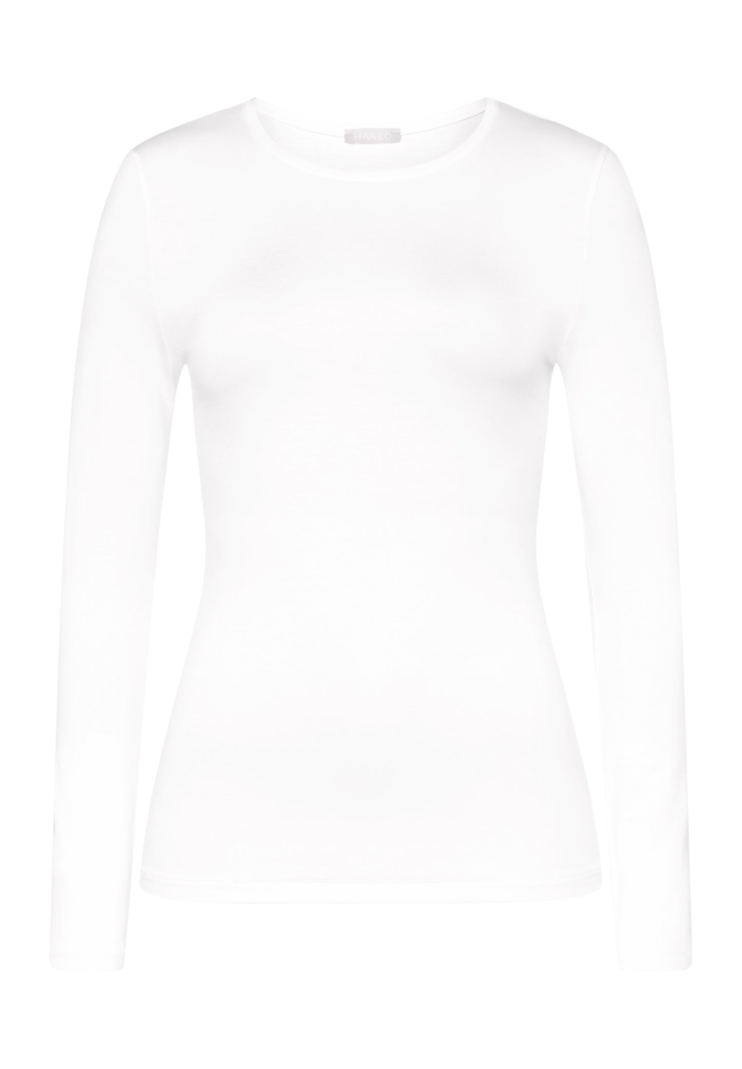 HANRO White Soft Touch Long Sleeve Shirt