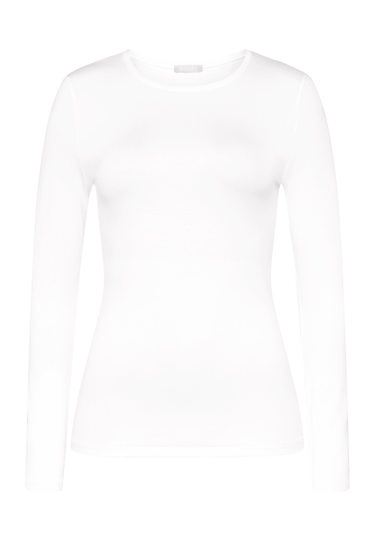 HANRO White Soft Touch Long Sleeve Shirt
