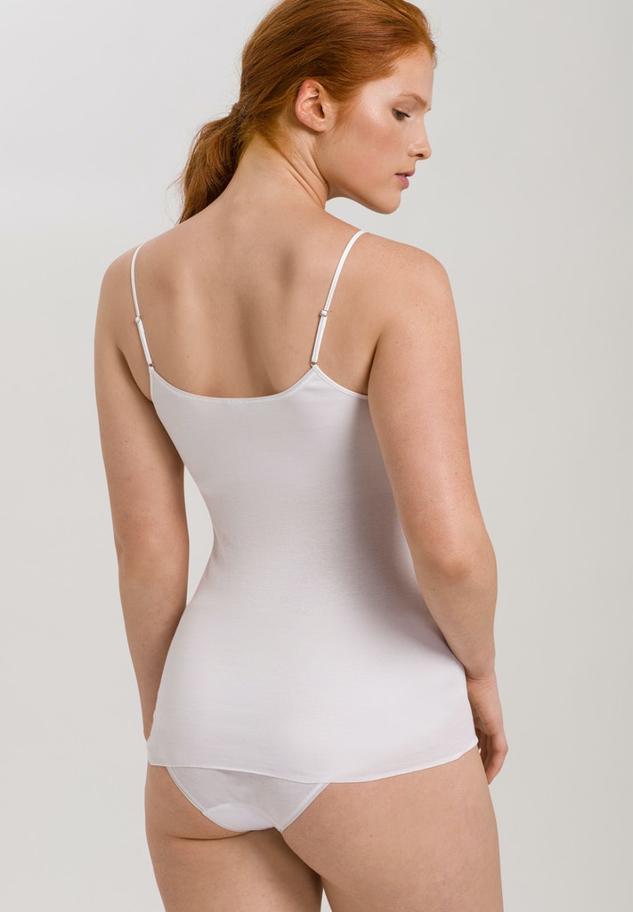 Cotton Seamless Spaghetti Top Padded | HANRO