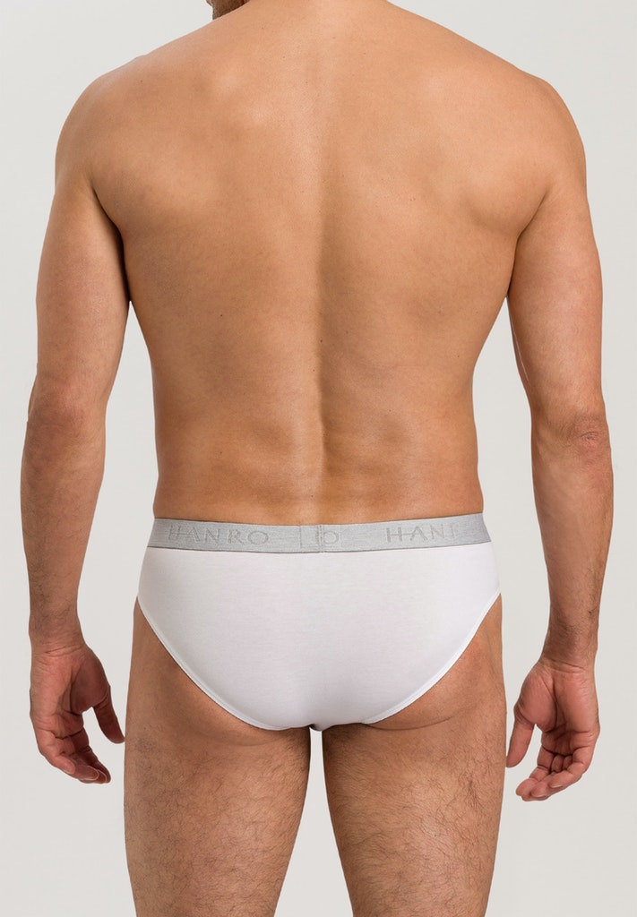 Mens Cotton Essentials Briefs 2Pack in white | HANRO