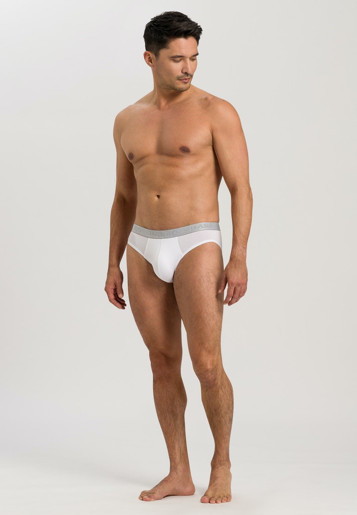 Mens Cotton Essentials Briefs 2Pack in white | HANRO
