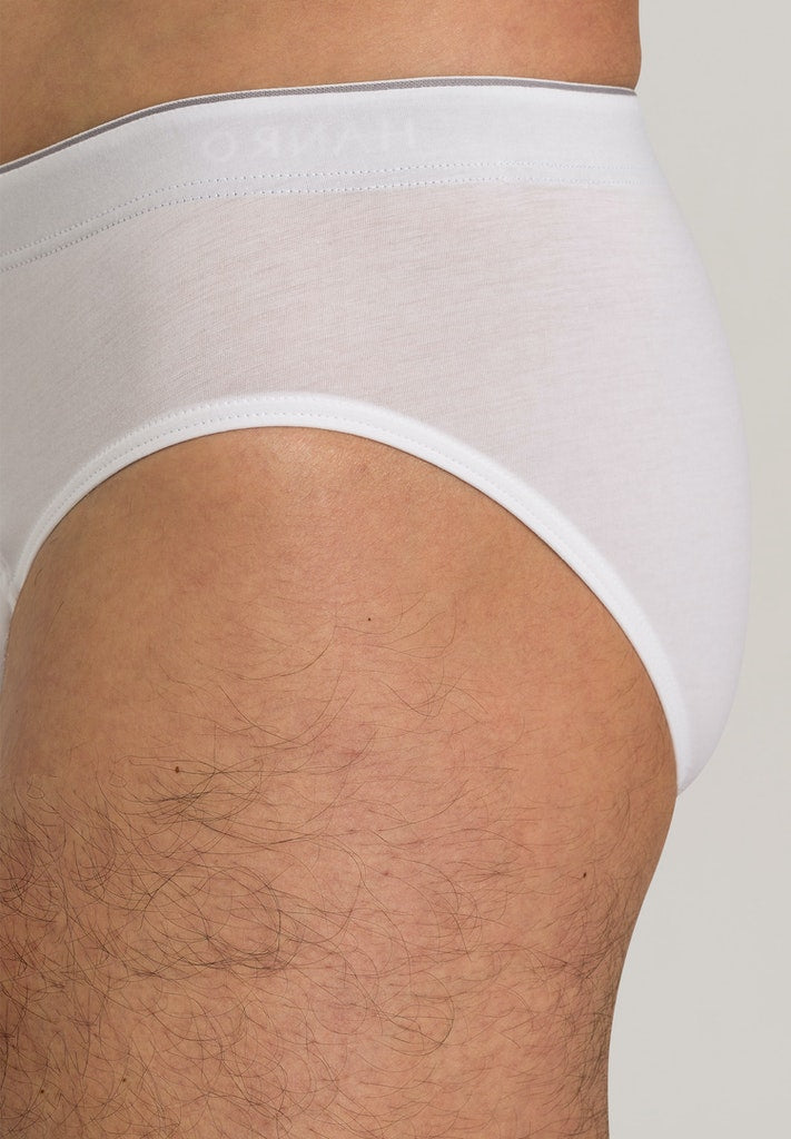 HANRO White Cotton Superior Briefs