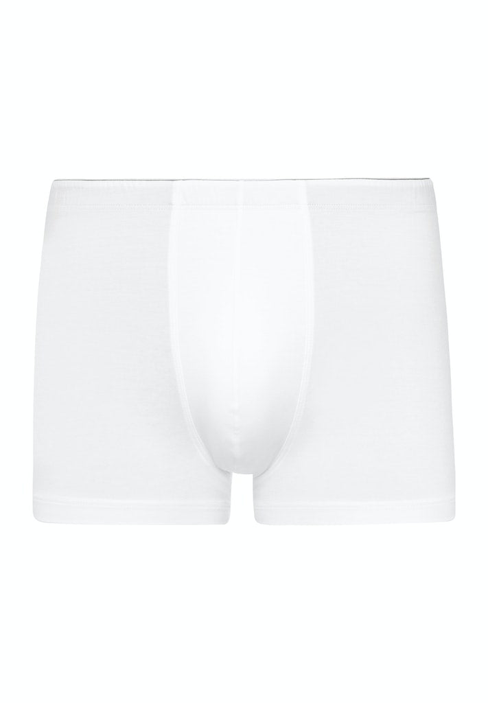 HANRO White Cotton Superior Boxer Brief