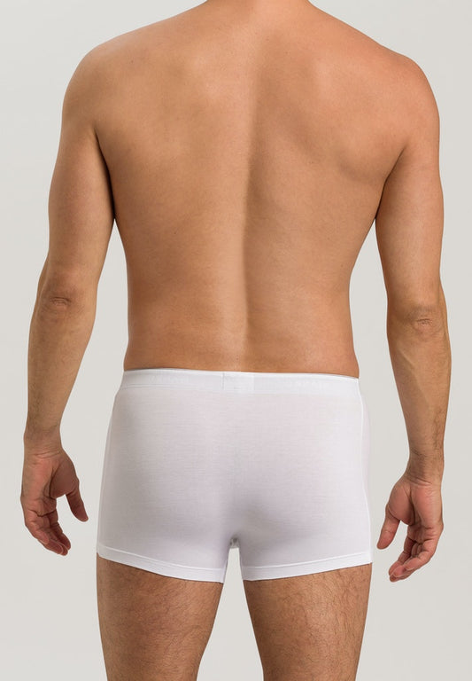 HANRO White Cotton Superior Boxer Brief