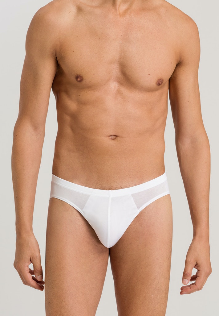 HANRO White Cotton Sporty Briefs