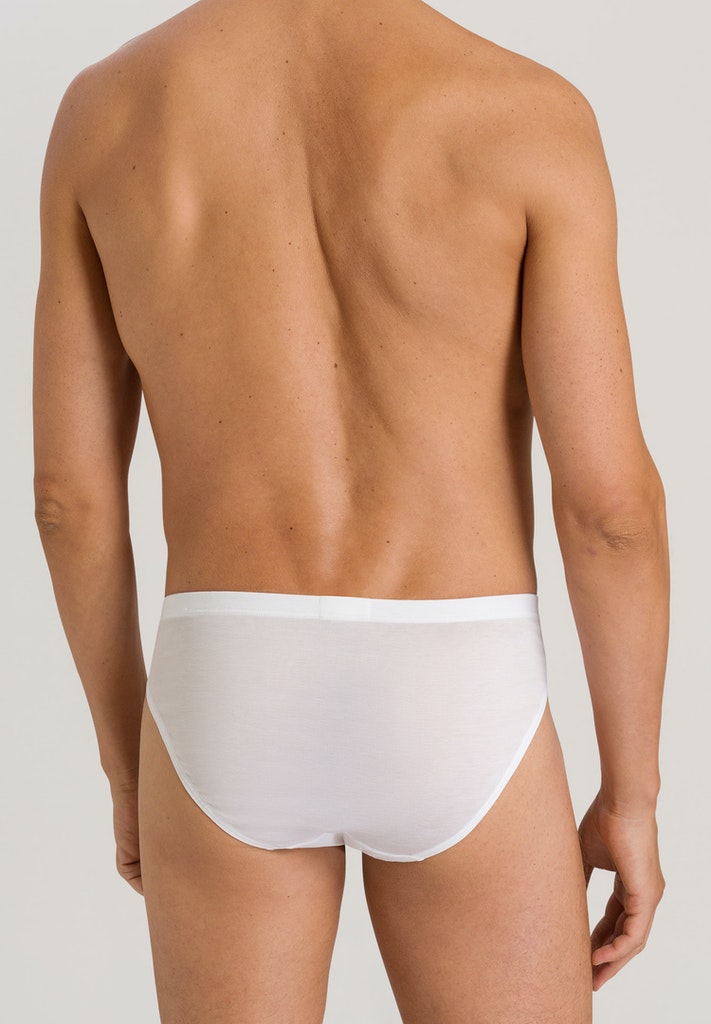 HANRO White Cotton Sporty Briefs