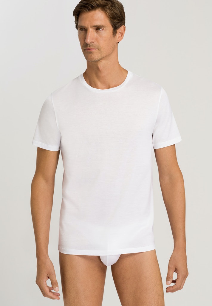 HANRO Cotton Sporty Short Sleeve Shirt